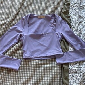 Long sleeve crop top